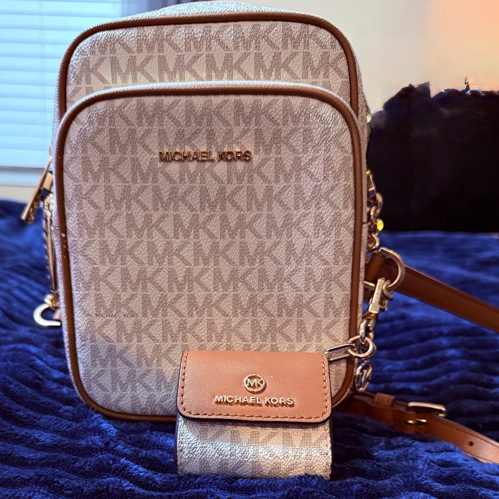Michael Kors crossbody bag with AirPods case
